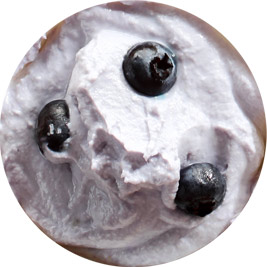 Сливочно-черничное мороженое с цельными ягодами черники