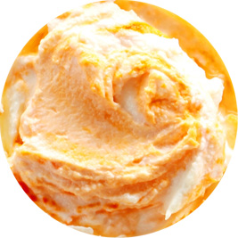 Сливочное мороженое с апельсиновым джемом и цитрусовой стружкой